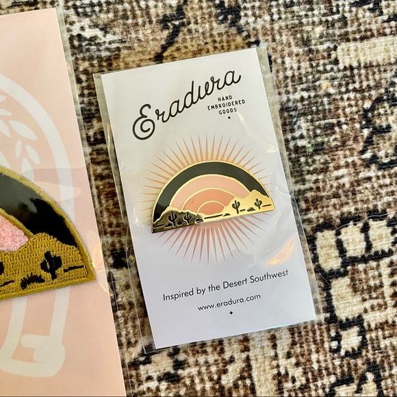 Lot of Eradura Rainbow Chenille Patch and Enamel Pins - Picture 2 of 5